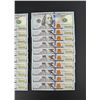 Image 2 : $3400 Face Value Sequential $100 Bank Notes