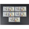 Image 1 : $500 Face Value $100 US Star Notes
