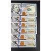 Image 3 : $600 Face Value $100 US Sequential Notes