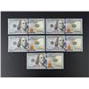 Image 1 : $500 Face Value $100 US Star Notes
