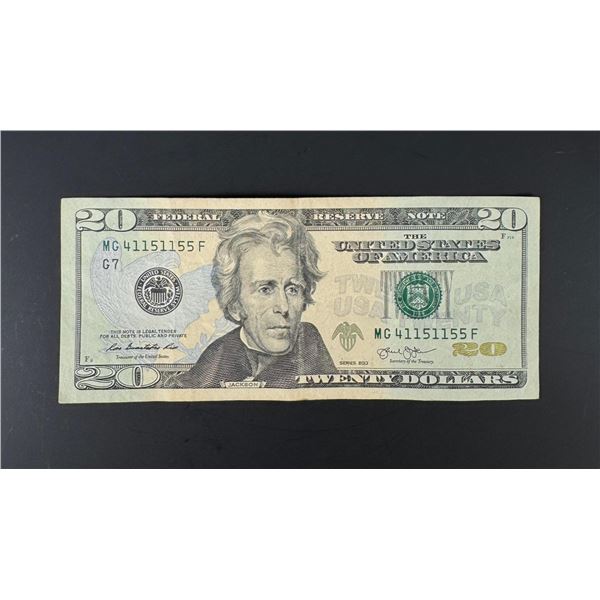 $20 US Bank Note Fancy Money Repeater
