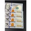 Image 3 : $400 Face Value $100 US Bank Note Sequential Bills
