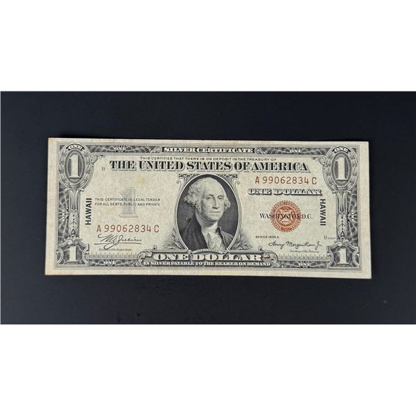 1935A $1 US Bank Note Hawaii Silver Certificate