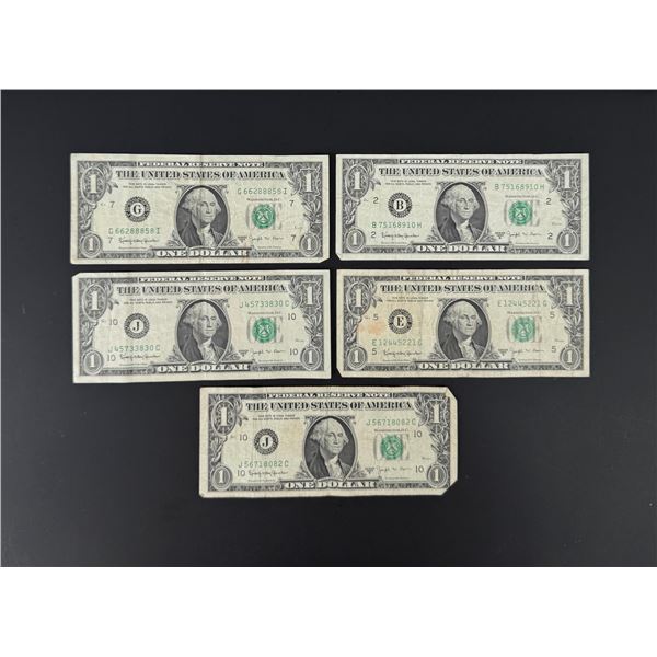 1963B $1 Joseph Barr US Bank Notes