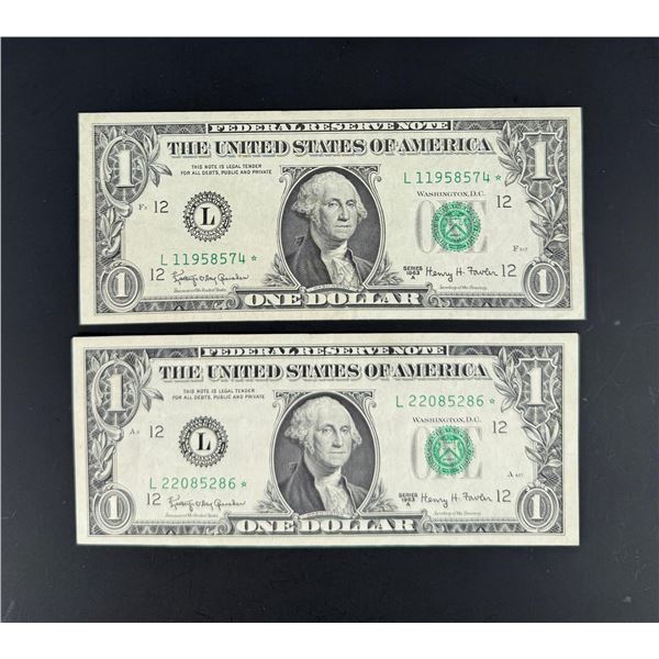 $1 US Star Note Bank Notes