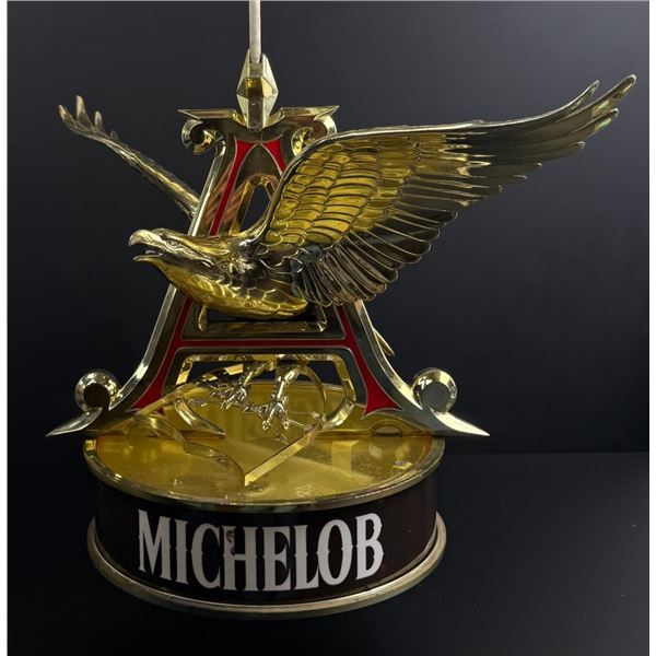 Michelob Beer Golden Eagle Rotating Sign