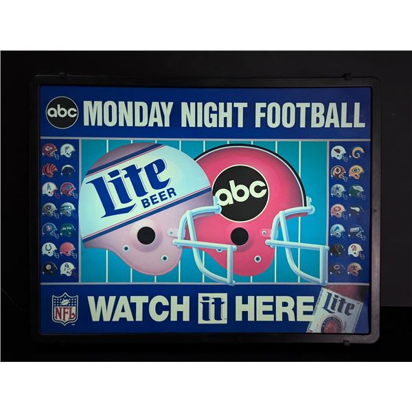 Monday Night Football Lighted Bar Beer Sign