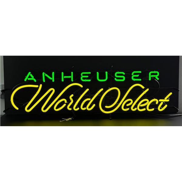 Anheuser World Select Neon Bar Sign