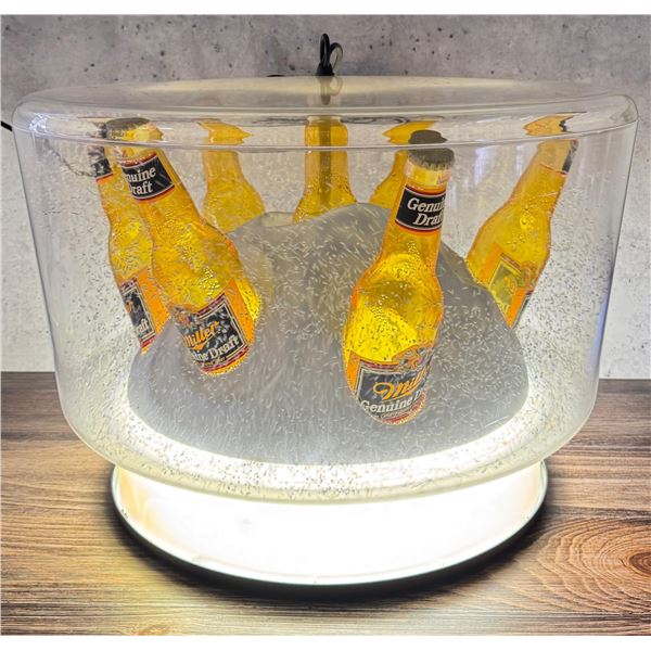 Miller Genuine Draft Beer Snow Motion Light