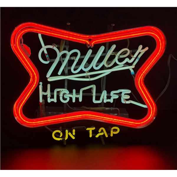 Vintage Miller High Life Beer Neon Sign