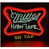 Image 1 : Vintage Miller High Life Beer Neon Sign