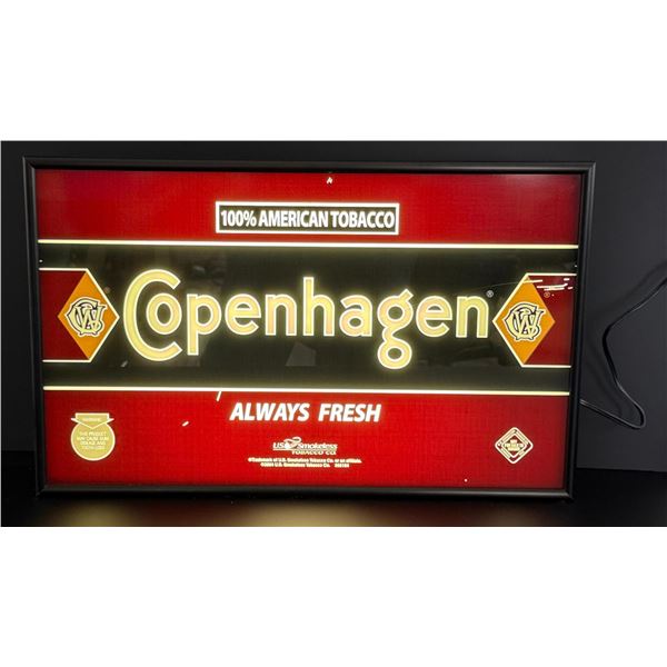 Copenhagen Tobacco Lighted Sign