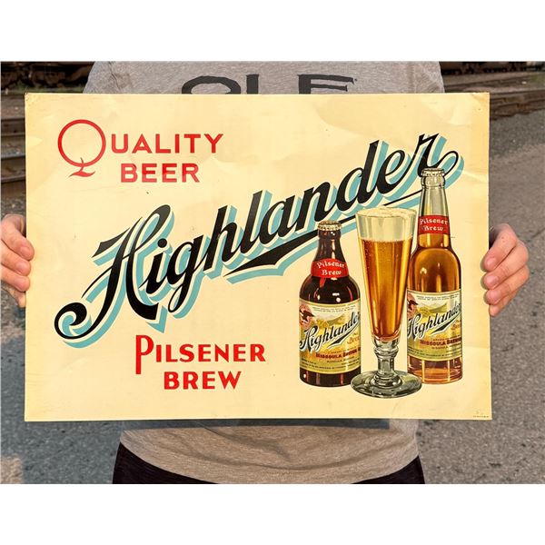 Highlander Beer Missoula Montana Sign