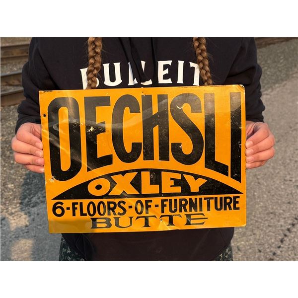 Oechsli Oxley Butte Montana Furniture Store Sign