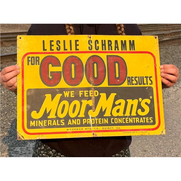 Butte Montana Moormans Feed Sign
