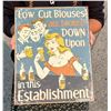 Image 1 : Low Cut Blouses Looked Down Upon Sign