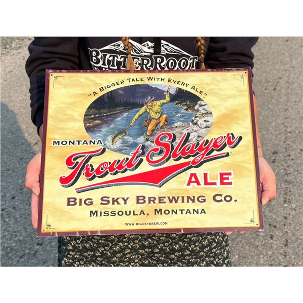 Big Sky Brewing Missoula Montana Sign Trout Slayer