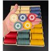 Image 1 : Antique Clay Inlaid Dotted Poker Chips