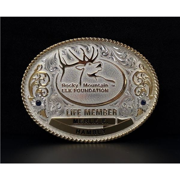 Montana Silversmiths RMEF Elk Belt Buckle