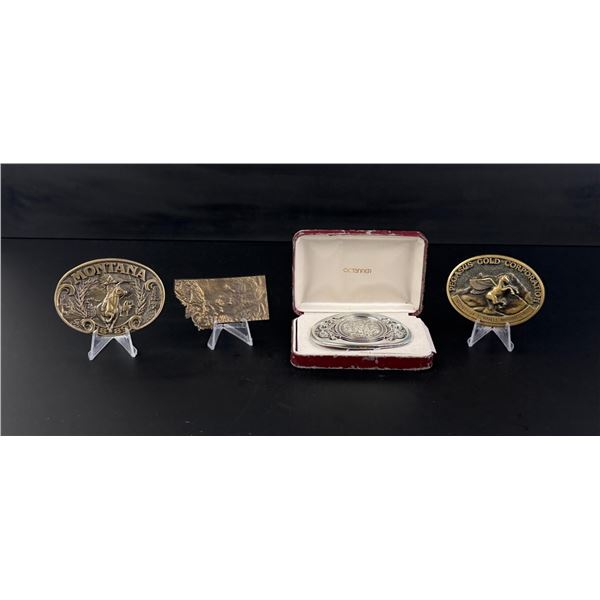 Collection of Montana Belt Buckles