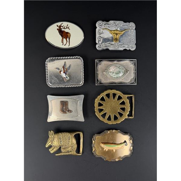Collection of Vintage Cowboy Belt Buckles