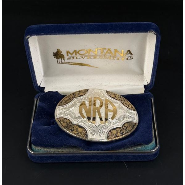 Montana Silversmiths NRA Cowboy Belt Buckle