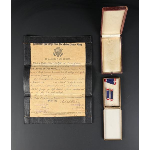 WWI Named Distinguished Service Cross Medal Boxes