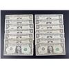 Image 1 : Collection of $1 US Star Note Bank Notes
