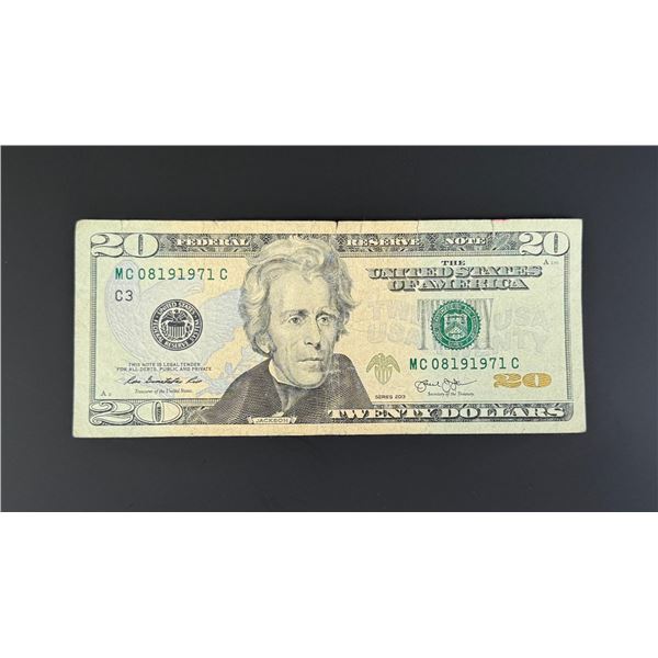 $20 Birthday Bill August 19 1971
