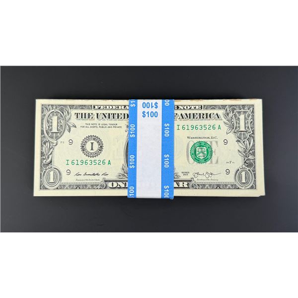 $100 Face Sequential $1 Bills Booklet Money Pad