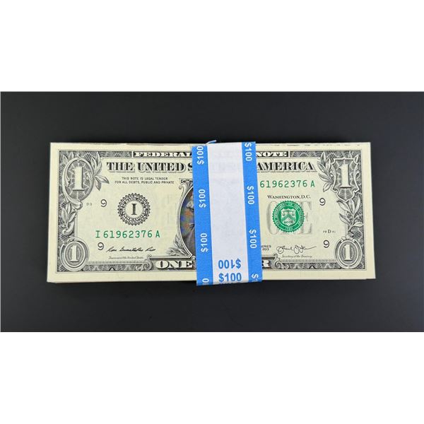 $100 Face Sequential $1 Bills Booklet Money Pad