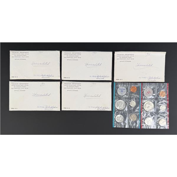 Collection of 1964 US Silver Proof Set Coin Sets
