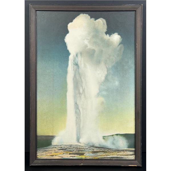 Frank Jay Haynes Old Faithful Geyser Print