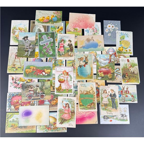 Collection of German Anamorphic Easter Postcards