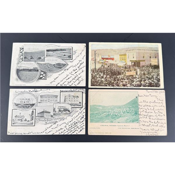 Nevada Mining Street Scenes Postcards
