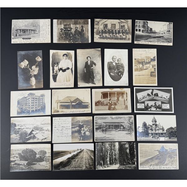 Collection of Ozena California RPPC Postcards