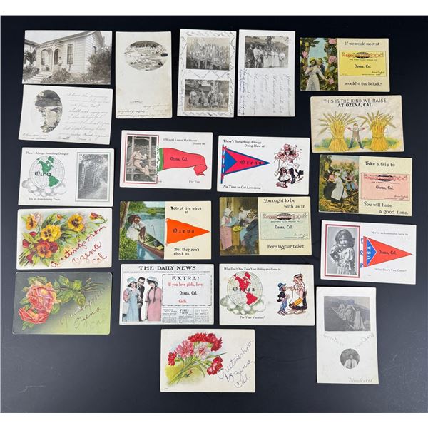 Collection of Ozena California RPPC Postcards