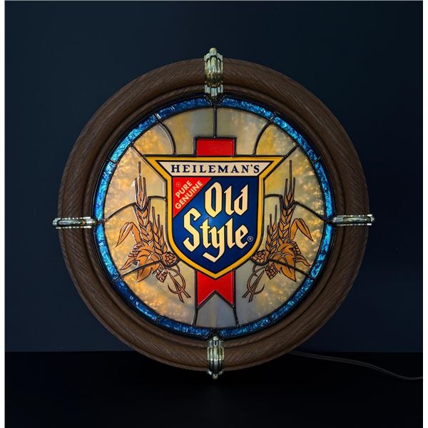 Heilemans Old Style Beer Lighted Bar Sign