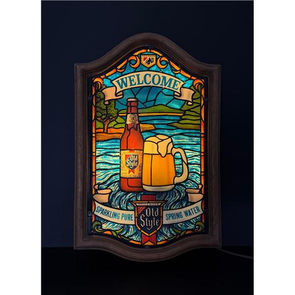 Heilemans Old Style Beer Lighted Bar Sign