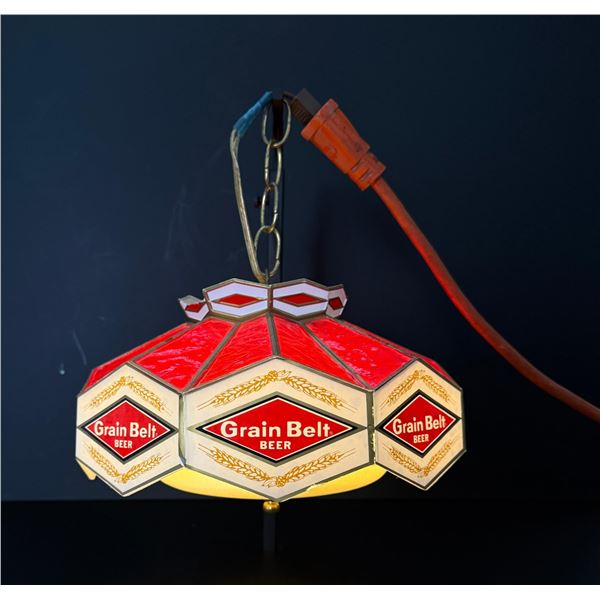 Grain Belt Beer Hanging Lamp Sign