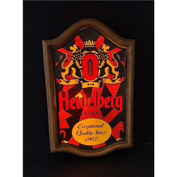 Heidelberg Beer Lighted Bar Sign