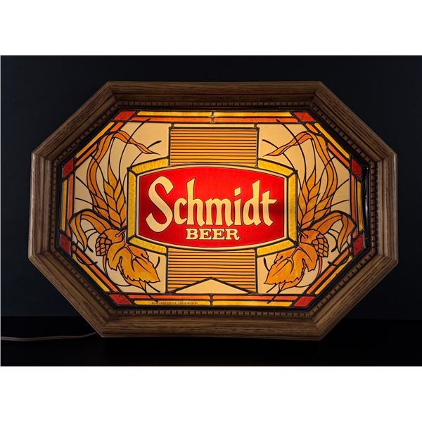 Schmidt Beer Lighted Bar Sign