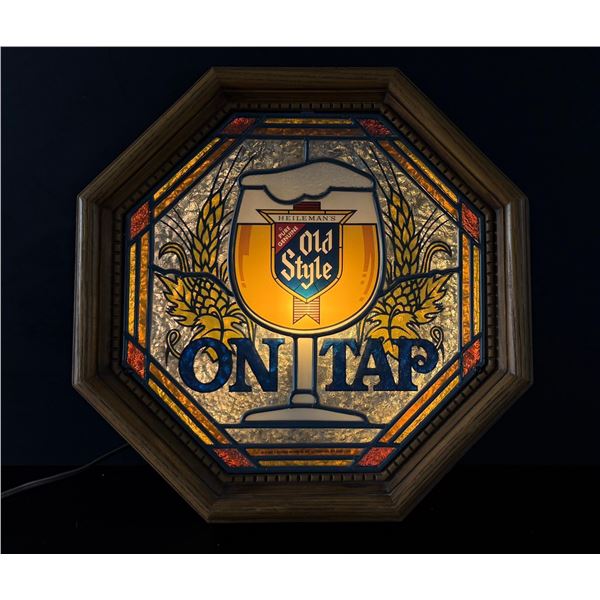 Heilemans Old Style Beer Lighted Bar Sign