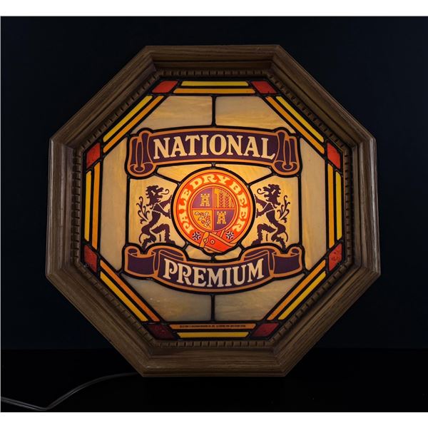National Premium Pale Dry Ale Lighted Beer Sign