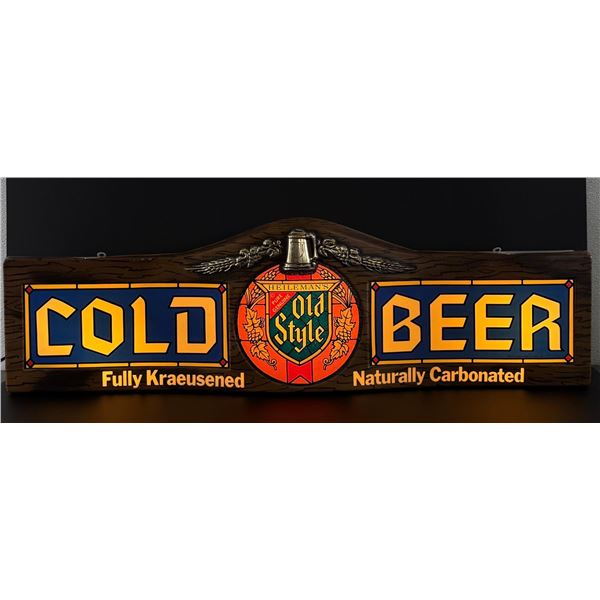 Heilemans Old Style Beer Lighted Bar Sign