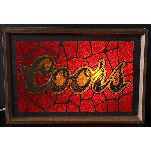 Coors Beer Lighted Bar Sign