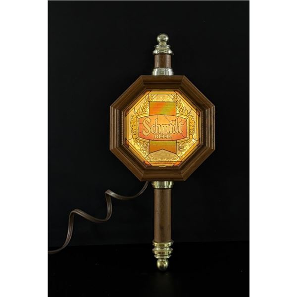 Schmidt Beer Lighted Beer Coach Lamp Sign