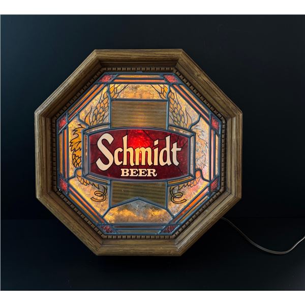 Schmidt Beer Lighted Bar Sign