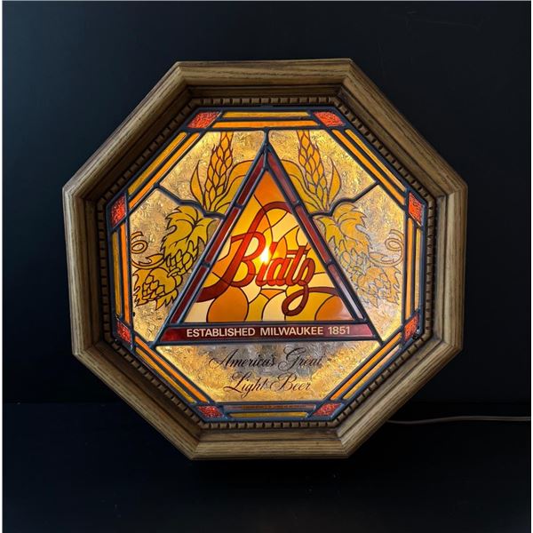 Blatz Beer Lighted Bar Sign