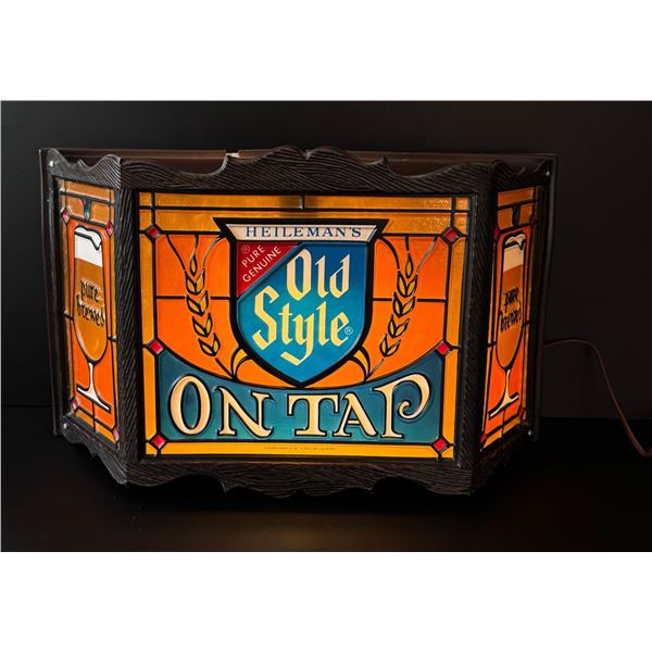 Heilemans Old Style Beer Lighted Bar Sign